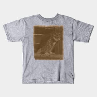 Vintage Owl Kids T-Shirt